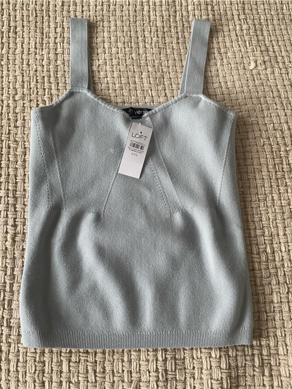 LOFT Light blue Knit Sweater Tank